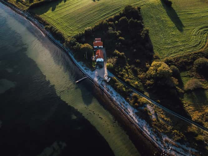 House at Helnæs Strand, Denmark
