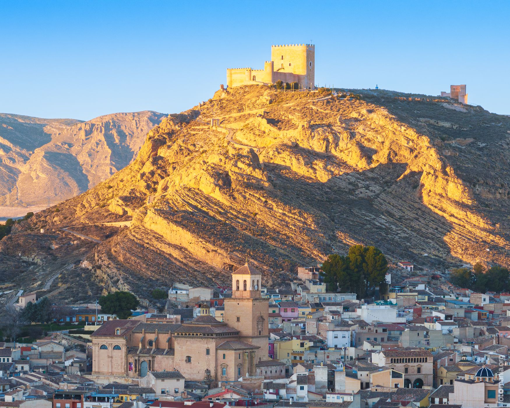 Jumilla town (drone), Spain
