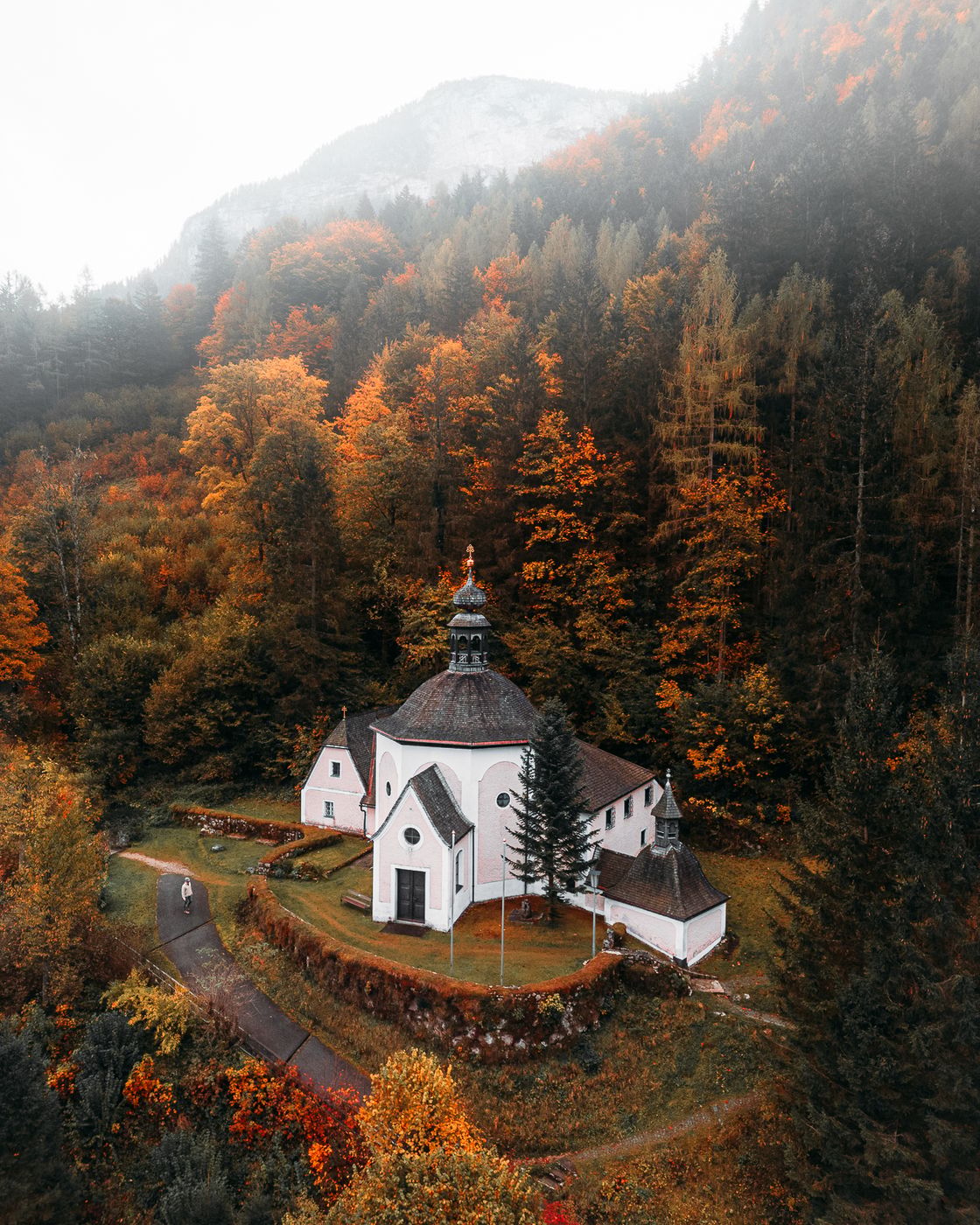 Kalvarien Mountain Church (Drone), Austria