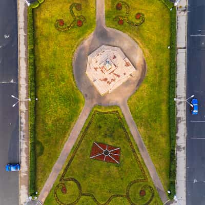 Kirov square, Petrozavodsk (drone), Russian Federation