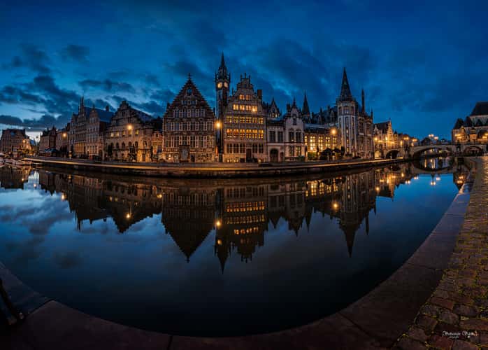 Korenlei and Saint Michael's Bridge, Ghent