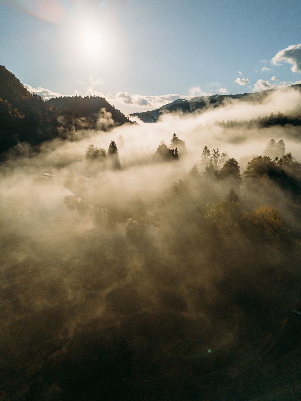 Lake Bled Banks (Drone), Slovenia