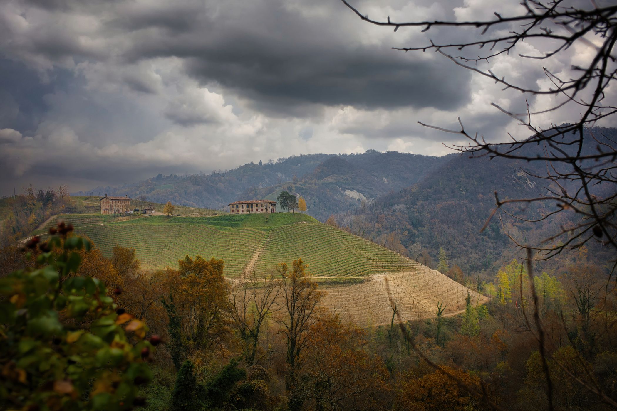 Landscape from 'Da Brun' Resturant, Italy