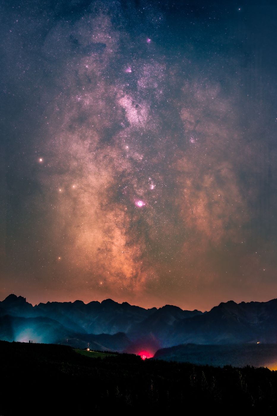 Łapszanka - Milky Way over High Tatras, Poland