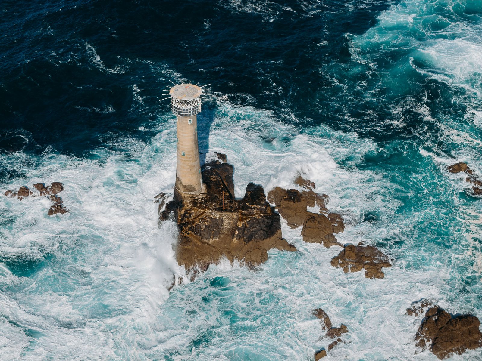 Longships Lighthouse (Drone), United Kingdom
