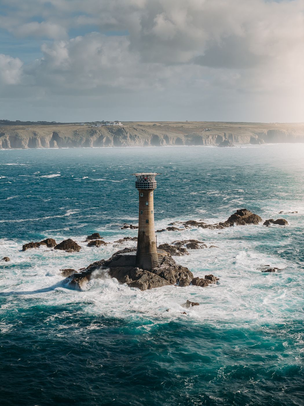 Longships Lighthouse (Drone), United Kingdom