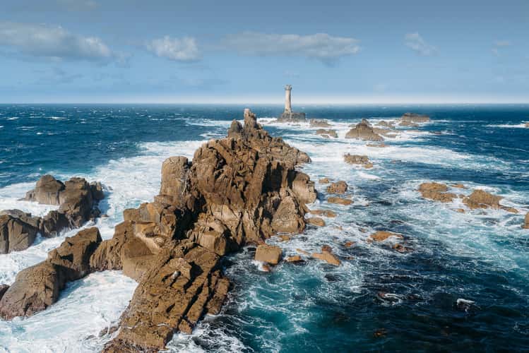Longships Lighthouse (Drone)