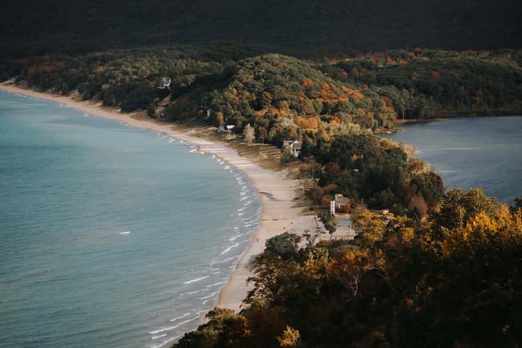 Lookout at Empire Bluff Trail, Lake Michigan