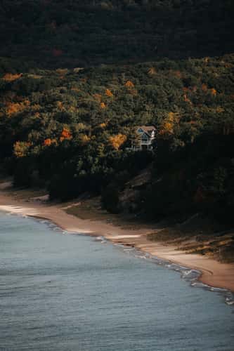 Lookout at Empire Bluff Trail, Lake Michigan