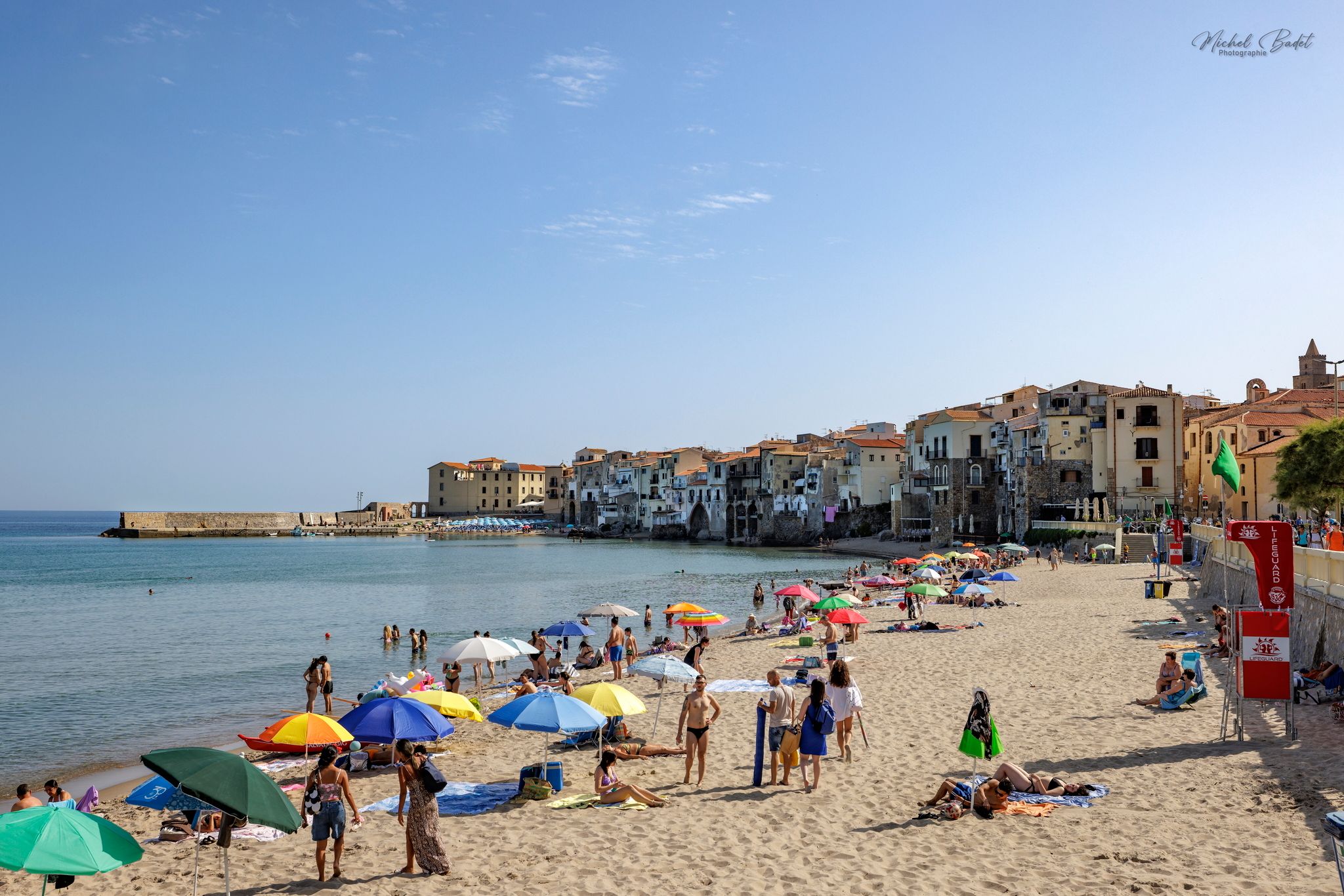 Main beach, Cefalu, Sicily, Italy