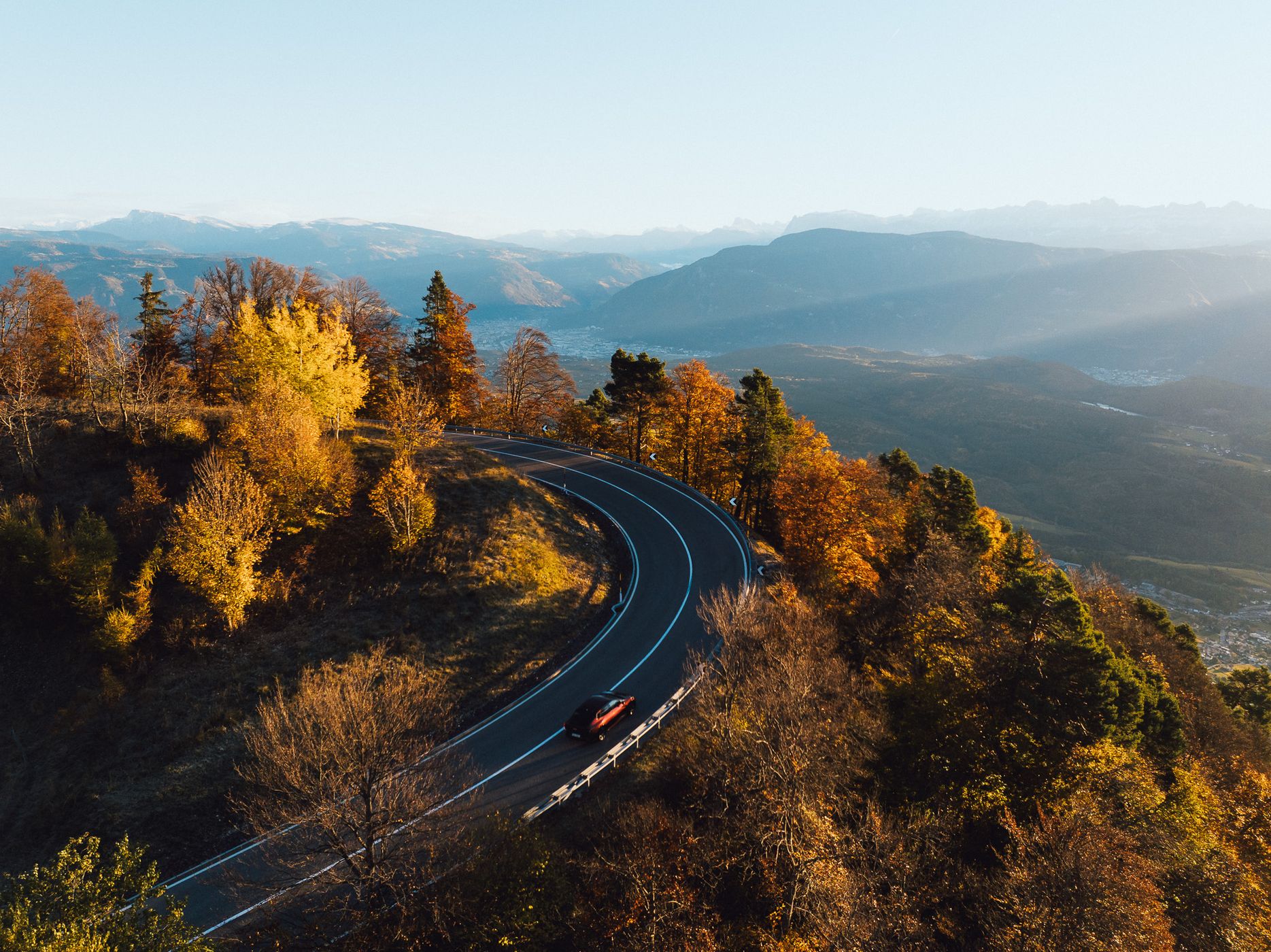 Mendelpass mountain road, Italy, Italy