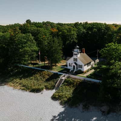 Mission Point Lighthouse, Lake Michigan, USA