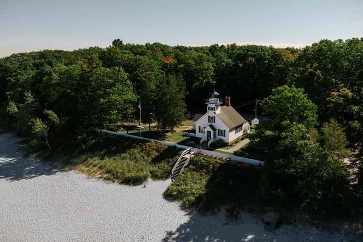 Mission Point Lighthouse, Lake Michigan