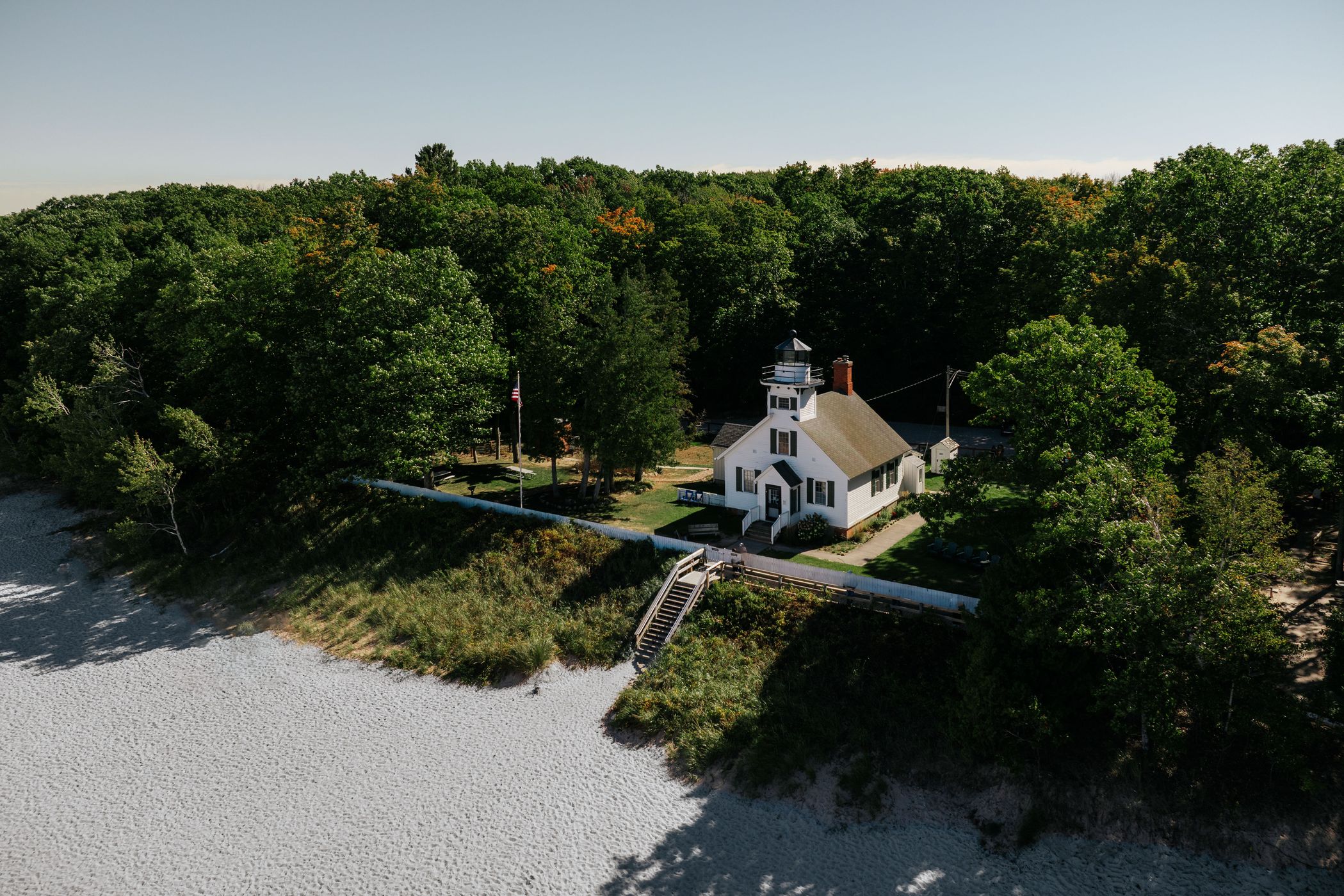 Mission Point Lighthouse, Lake Michigan, USA