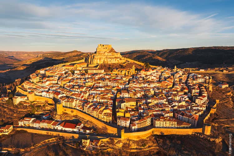 Morella town (drone)