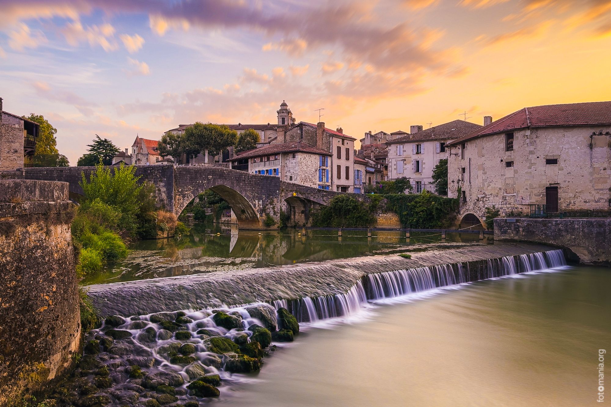 Nérac town, France
