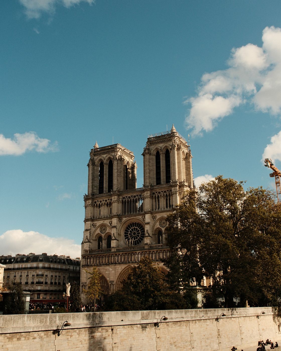 Notre Dame from beyond Pont Saint-Michel, Paris, France