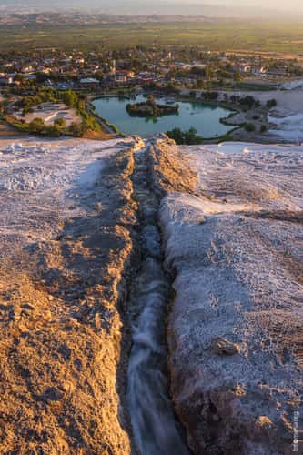 Pamukkale's terraces