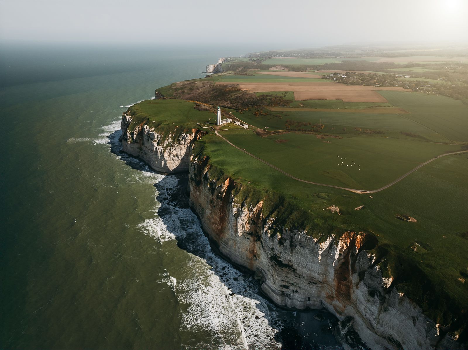 Phare d'Antifer (Drone), France