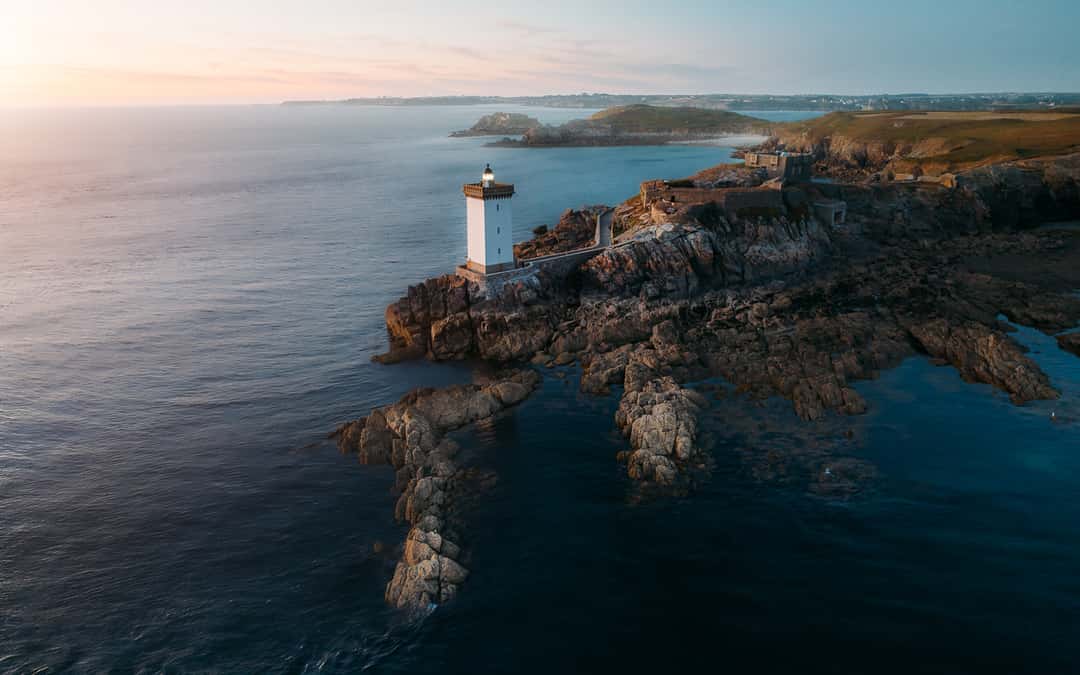 Phare de Kermorvan (Drone), France