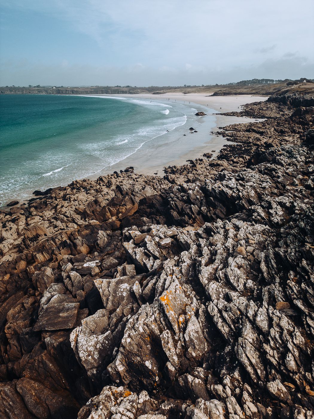 Plage des Blancs Sablons (Drone), France