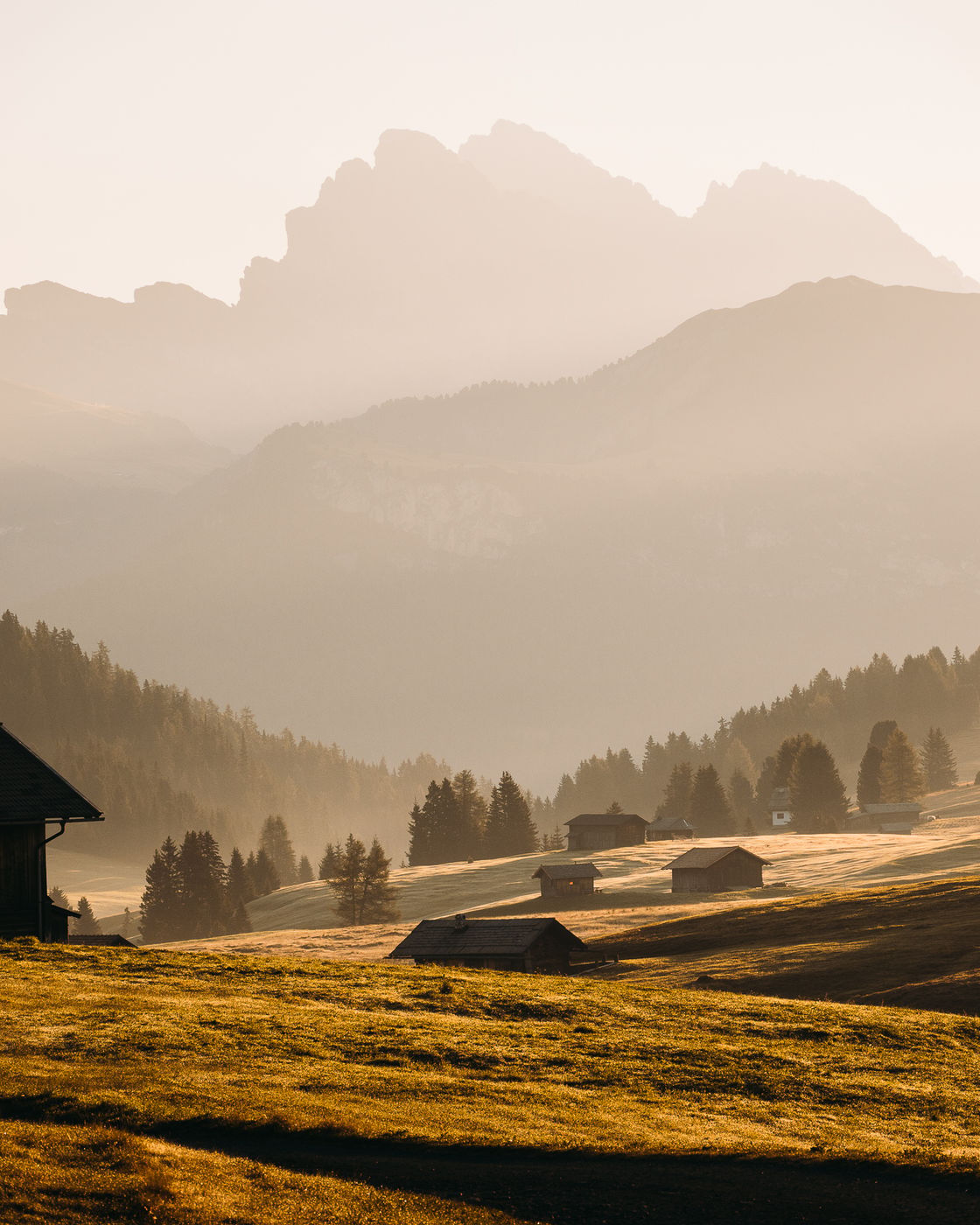 Plattkofel Cabin view, Italy