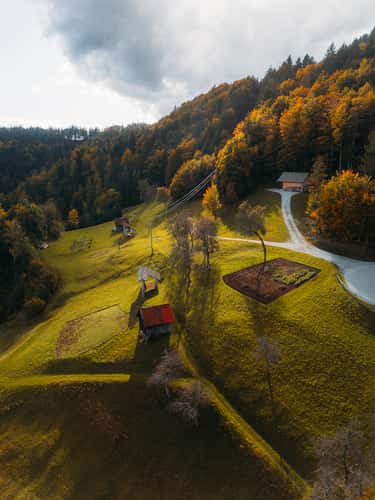 Podblica Cabins (Drone)