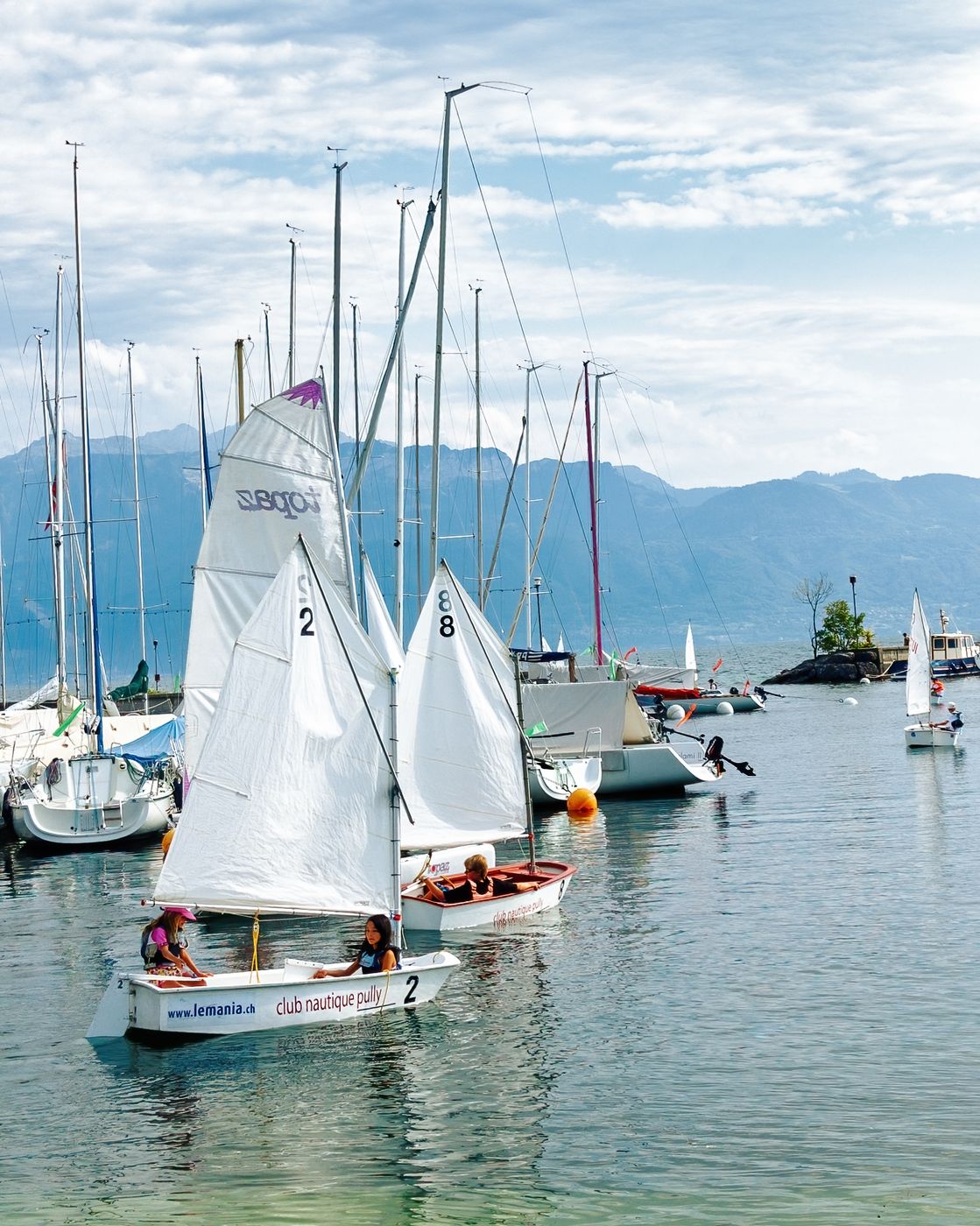 Port of Pully, Lake Geneva, Canton of Vaud, Switzerland