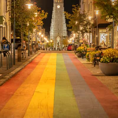 Rainbow Street Art, Reykjavik, Iceland