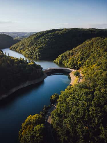 River Dam at Béiwenerbaach, Luxembourg
