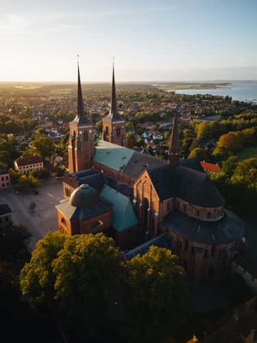 Roskilde Cathedral from above