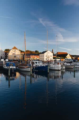 Rudkøbing sailboat harbor, Denmark