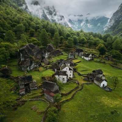 Sabbione village, Switzerland