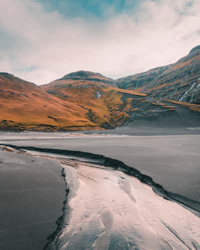 Saksun's Black Sand Beach