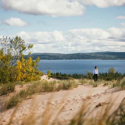 Sleeping Bear Point Trail, Lake Michigan, USA