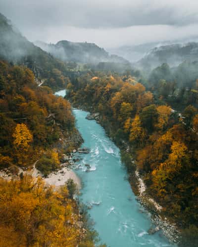 Soča Suspension Bridge (Drone)
