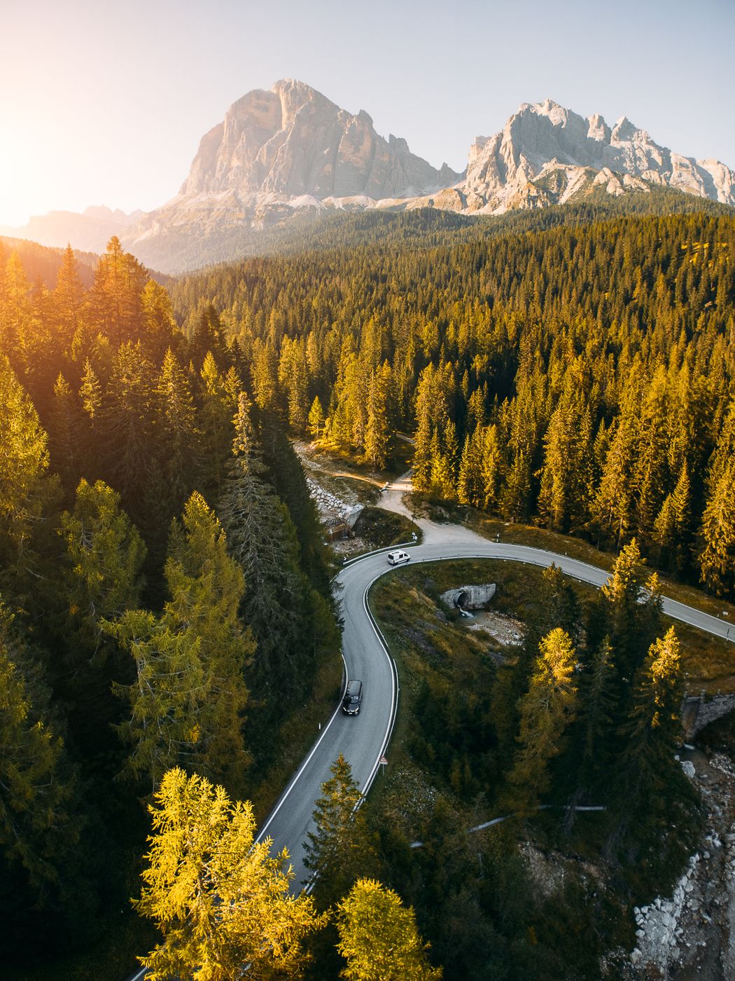 SP638 Stone Bridge Aerial, Italy