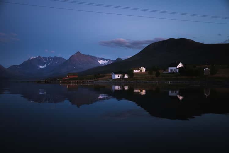 Straumen Village Fjord