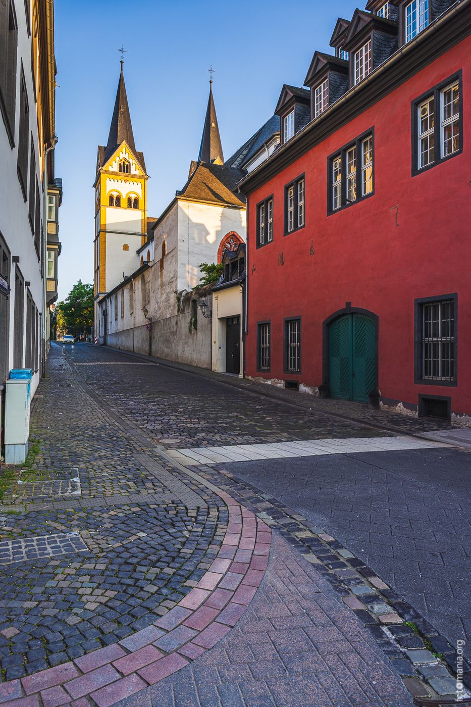 Street in the old town of Koblenz, Germany