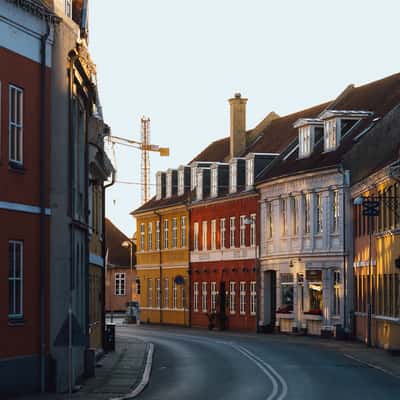 Svendborg city street, Denmark, Denmark