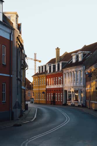 Svendborg city street, Denmark
