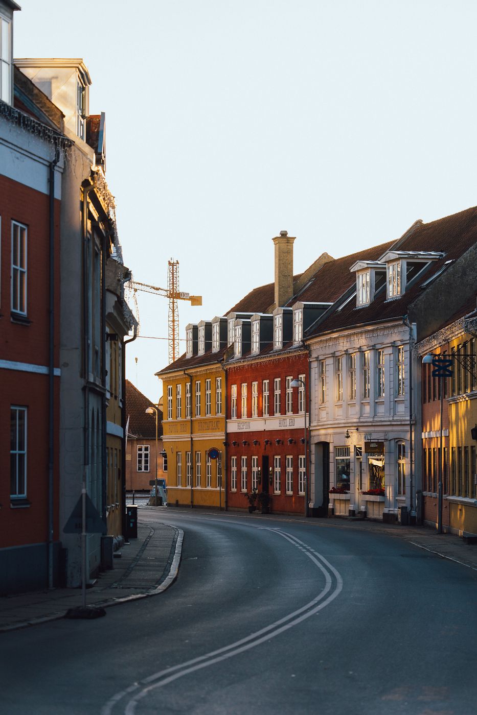 Svendborg city street, Denmark, Denmark