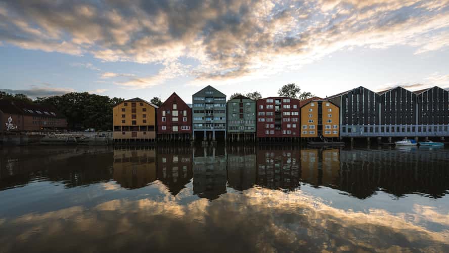 Trondheim Nidelva Houses