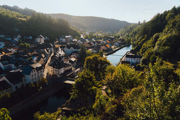 Vianden river view, Luxembourg