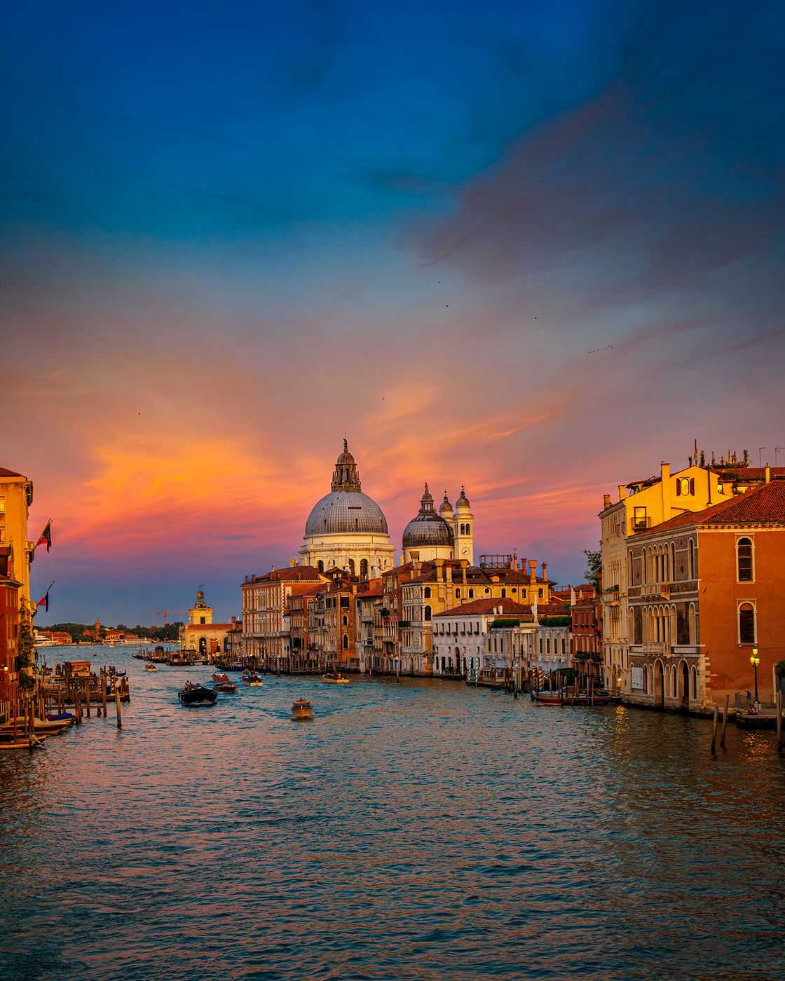 View from Ponte dell'Accademia, Venice, Italy