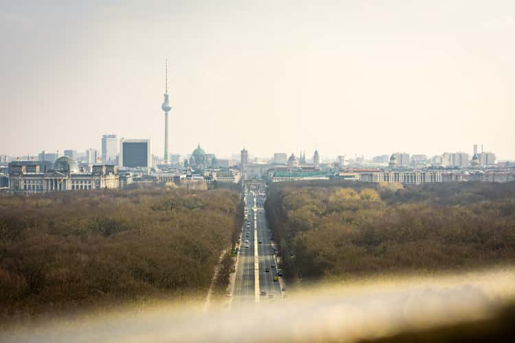 View from the Siegessäule, Berlin