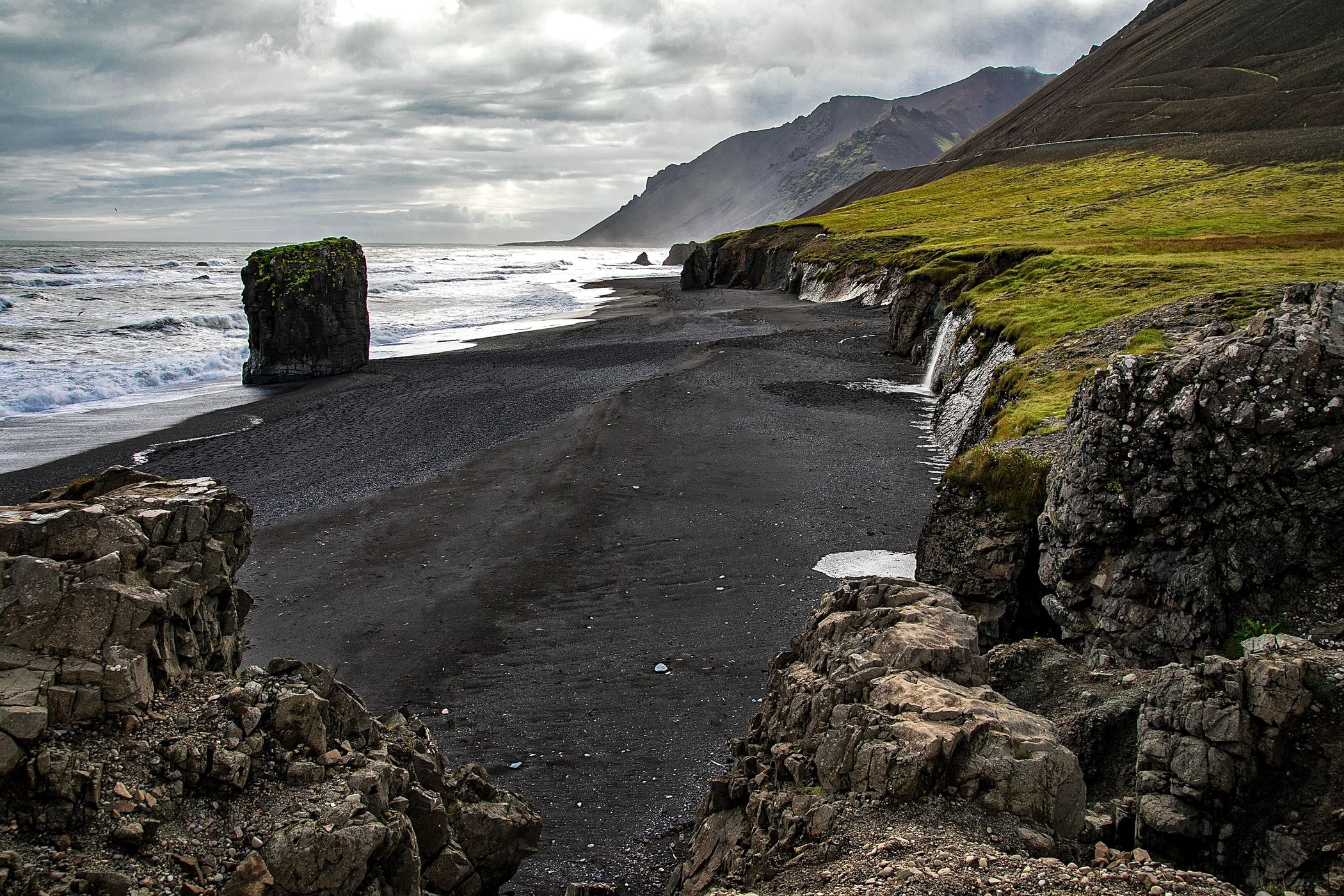 View on Stapavík, Iceland