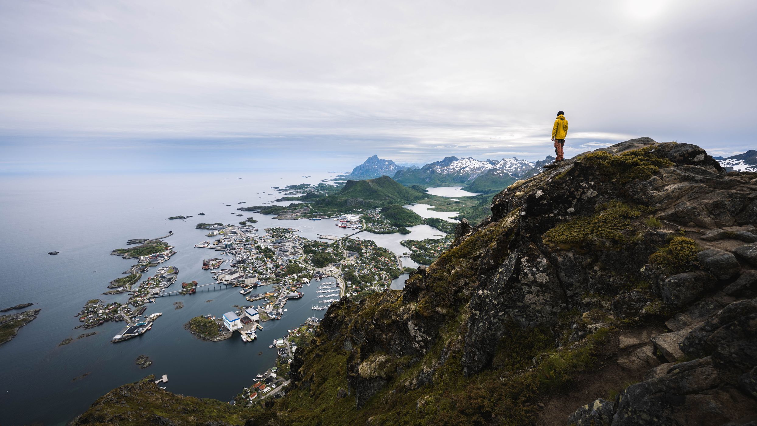 View towards Svolvaer, Norway