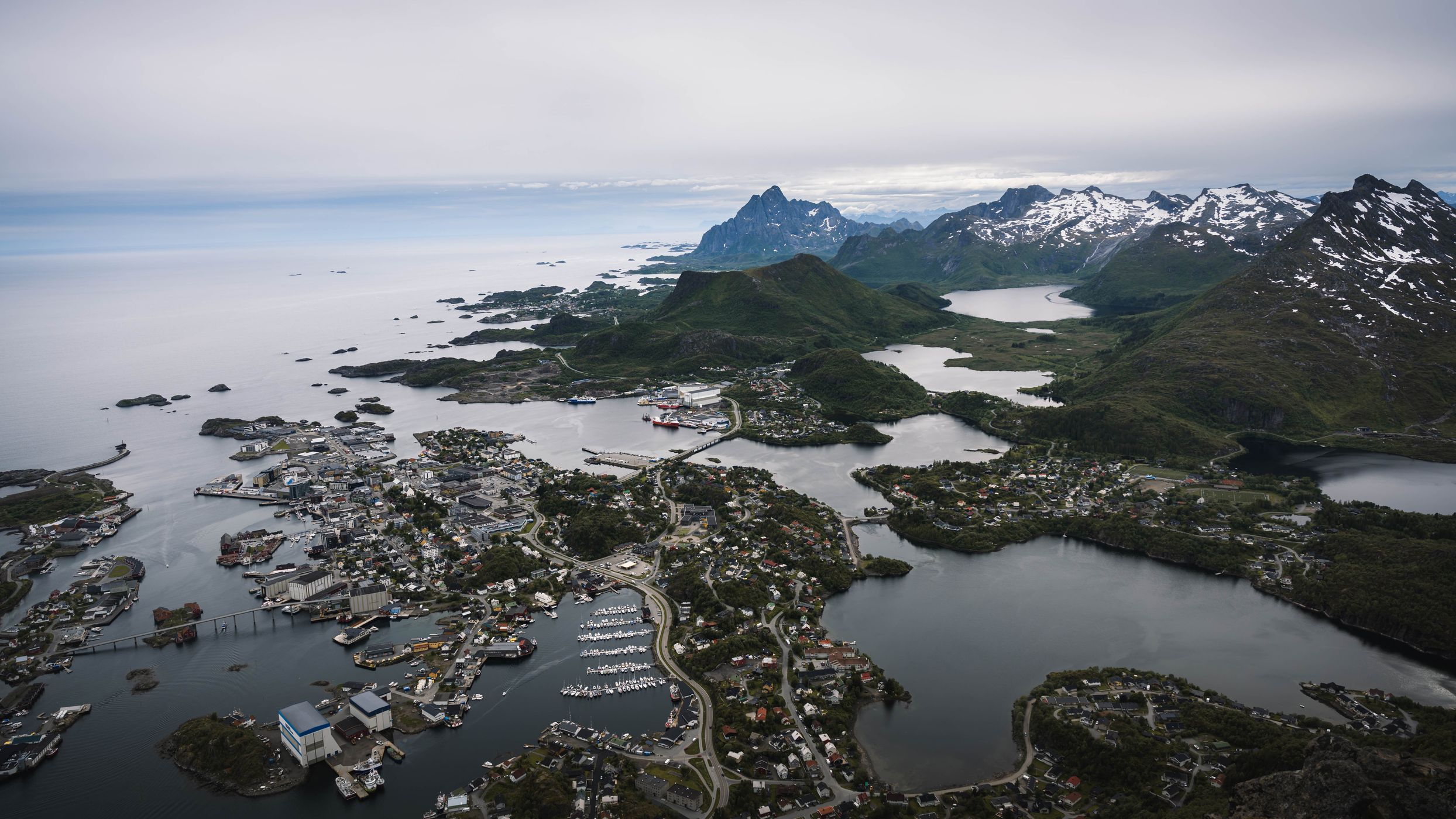 View towards Svolvaer, Norway