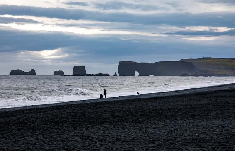 Vik black sand beach